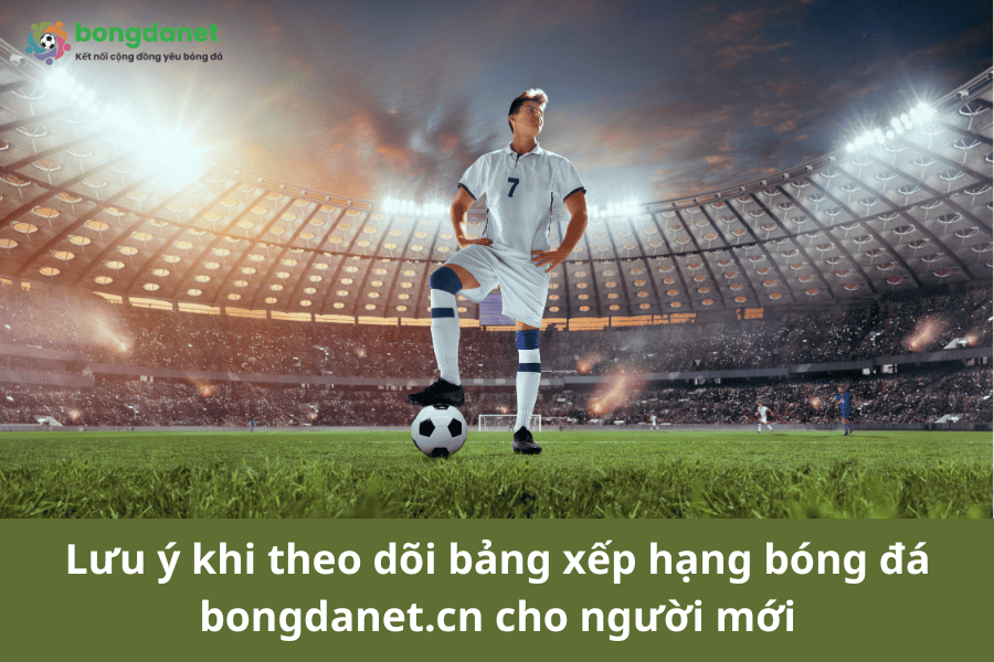 Lưu ý khi theo dõi bảng xếp hạng bóng đá bongdanet.cn cho người mới